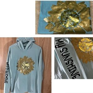 Pullover ‘My Sunshine’ Light Turquoise Hoodie Tee Shirt